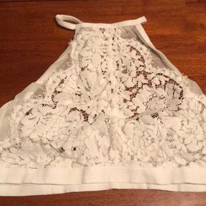 Torrid White High Neck Bralette